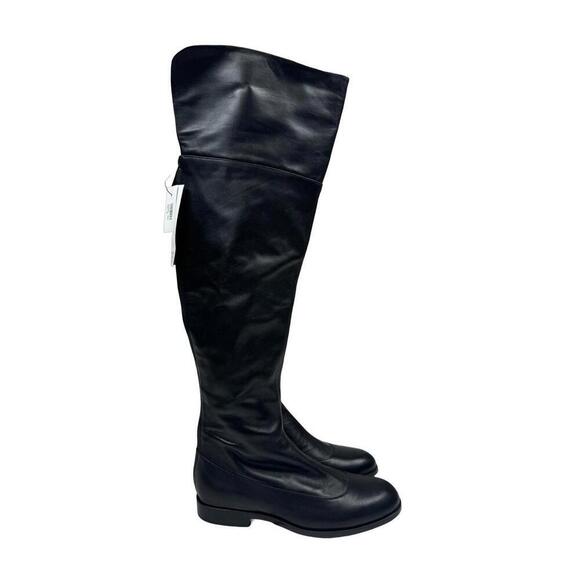 Jil Sander Shoes - Jil Sander Navy Leather Knee High Boots Black Size 35 EU, 5 US